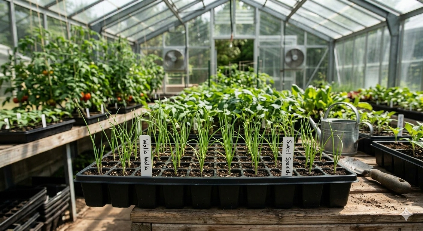 Snowdrift White Onion Seedlings - Preorder